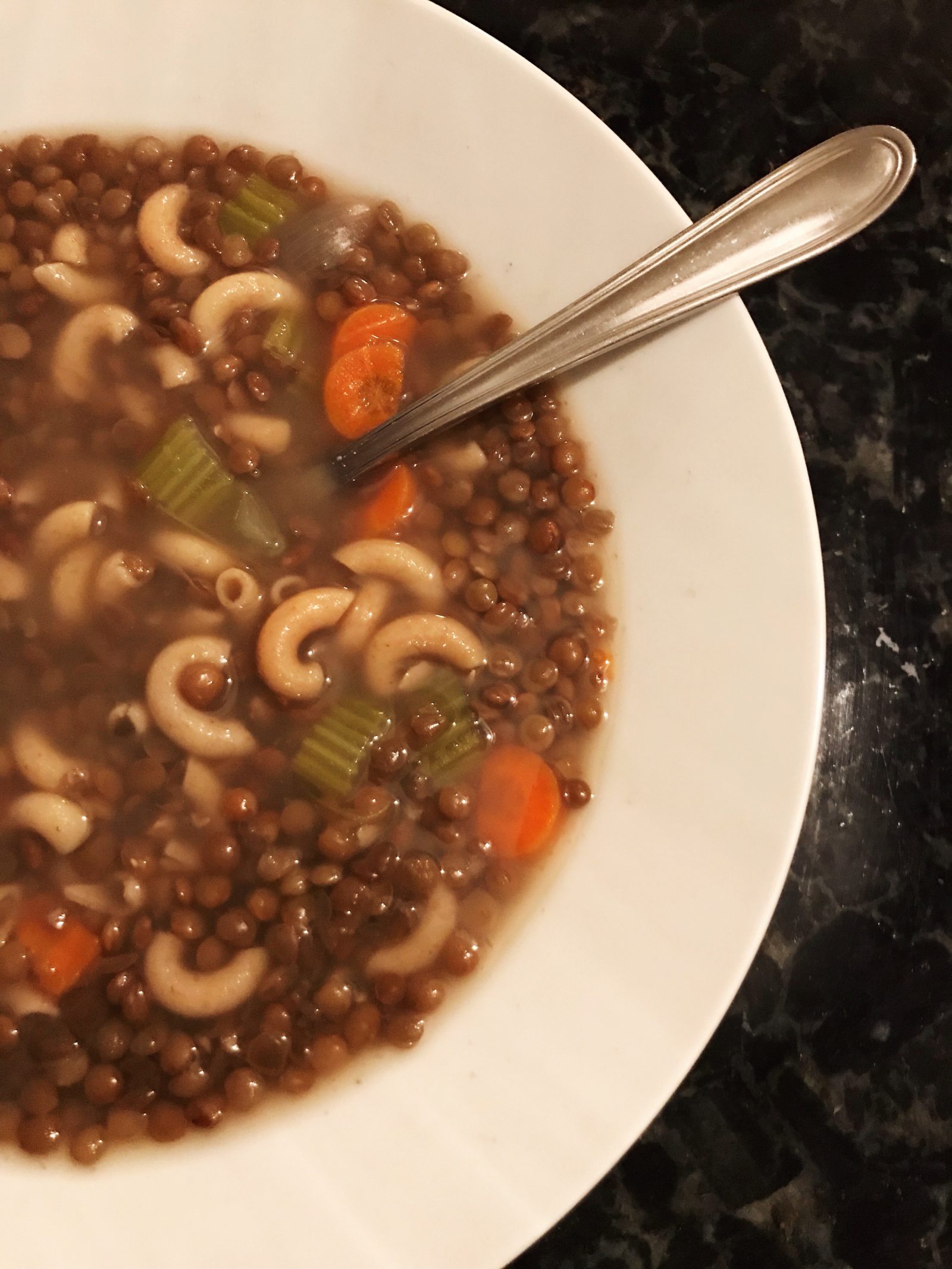 lentil soup bowl