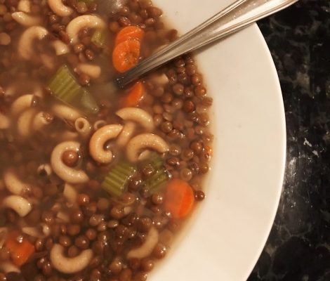 lentil soup bowl